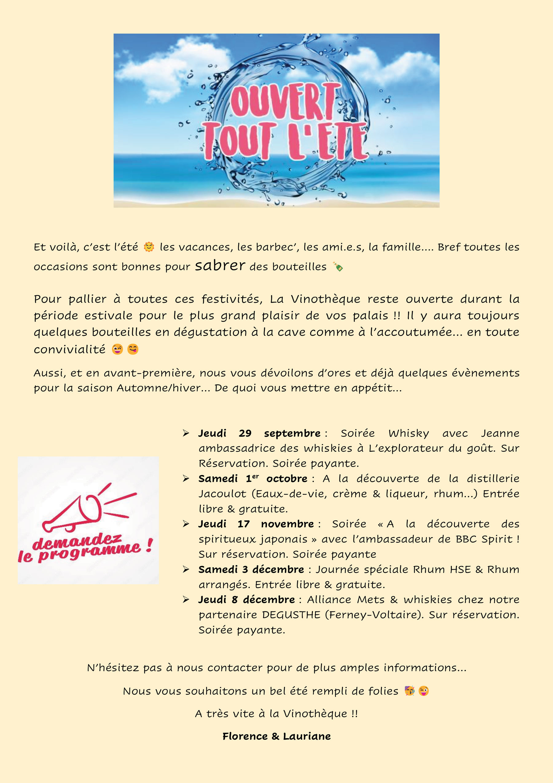 newsletter juillet 2022 français