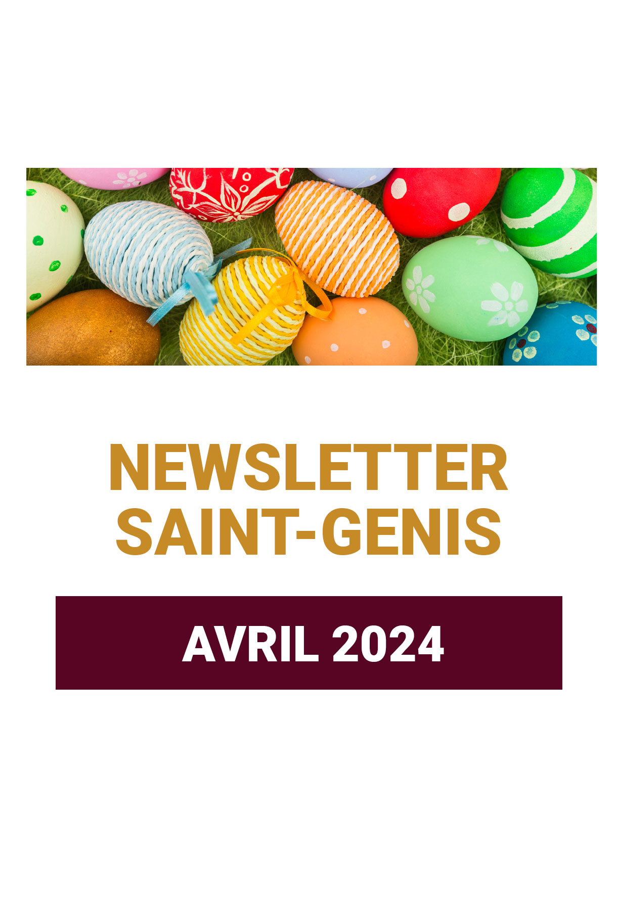 Information newsletter Avril 2024