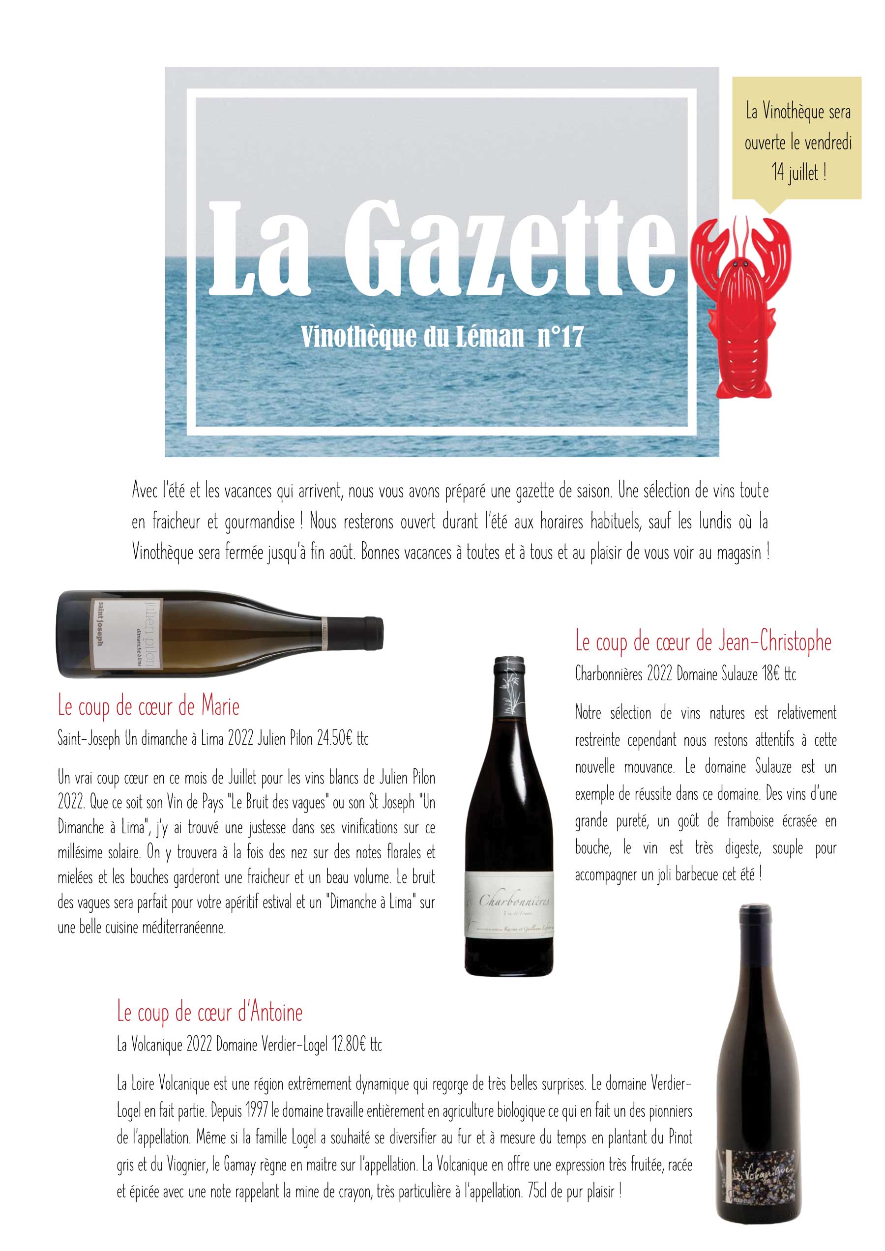 Degustation de printemps ferney 2