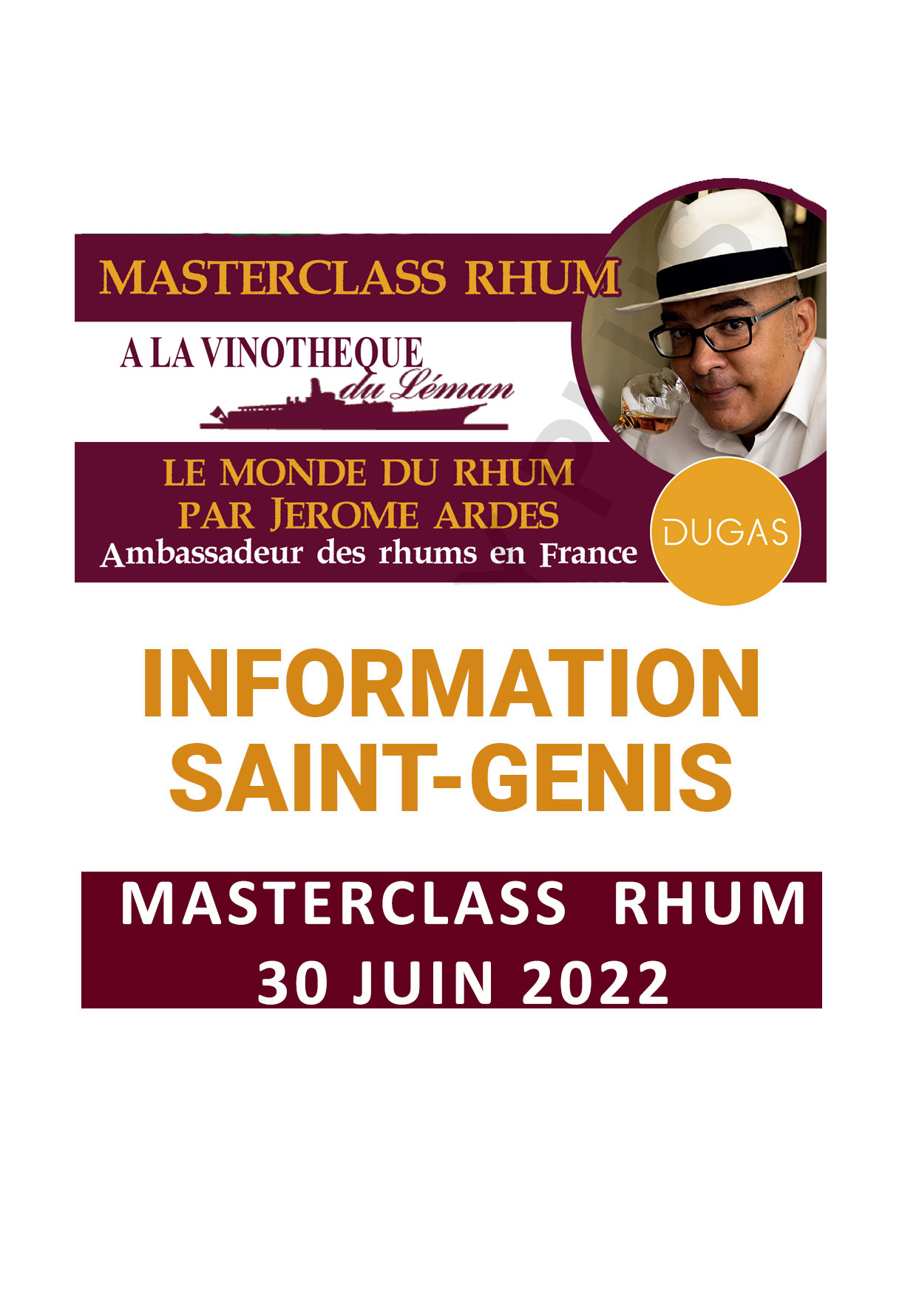MASTERCLASS RHUM 30 JUIN 2022